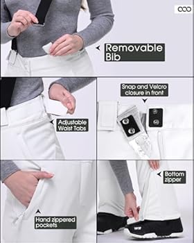 33,000ft Skibroek voor dames, outdoorbroek, waterdicht, winddichte softshellbroek, warme gevoerde thermische broek, wandelbroek, winter, skibroek, zwart, 29L-XS