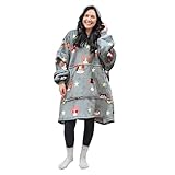 Catalonia Sudadera con capucha de gran tamaño con capucha de perro y gato, regalo