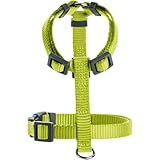 Hunter Geschirr London Vario Rapid | Limette | Größe Mini 18-30/XXS | 4-Fach verstellbar | mit Sicherheitsverschluss | weich & flexibel | reißfest & schnelltrocknend | leicht & pflegeleicht