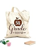 XIARON Bolsas reutilizables para la compra Hola, caligrafía de quinto grado, letras a mano Tela de 340g/m² de grosor Se usa como bolsa de herramientas L Café