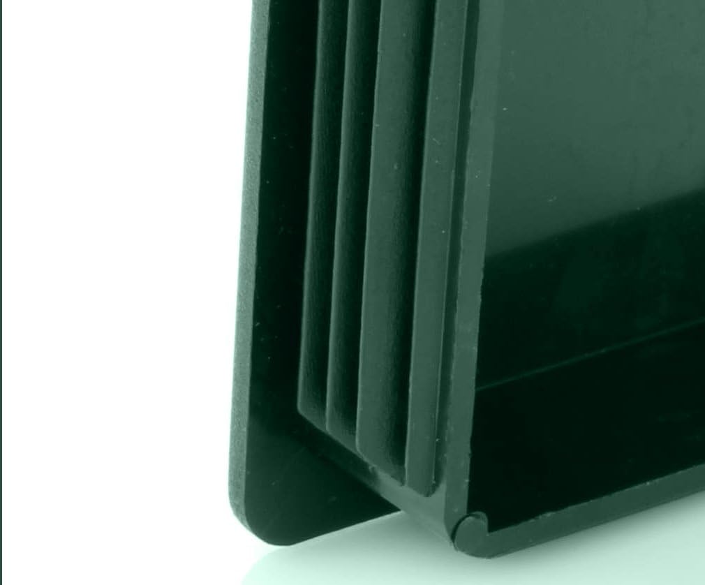 100 tubos cuadrados, 60 x 60 mm, tapones cuadrados verdes, tapas cuadradas de plástico PE, tapones para cubrir tubos de acero