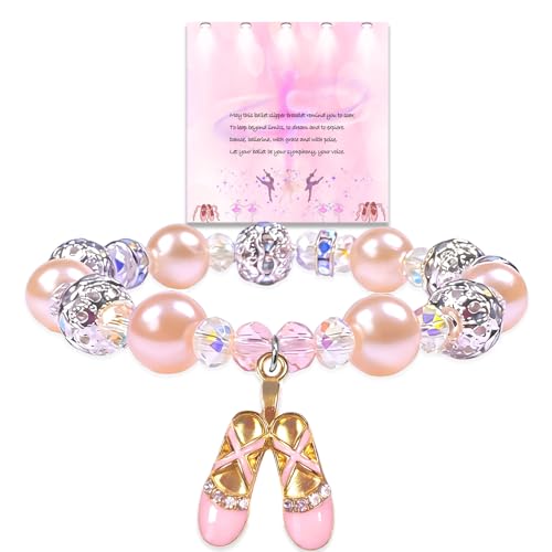 Image of Dance Recital Gifts for Girls - Dance Ballerina Bracelet for Dance Lover Team Ballet Ballerina Gift Dancing School Competition Gifts