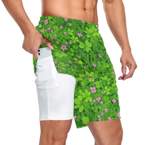 Short d'entraînement double couche pour le crossfit