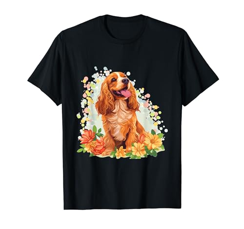 Cocker Spaniel Perro Raza Feliz Pascua Hombres Mujeres Niños Camiseta