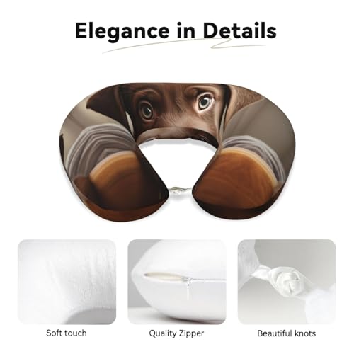 Almohada de Viaje de Espuma viscoelástica Negro Cervical miniatura 4
