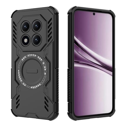 Image of Back Cover Case for Redmi Note 15 Pro Plus 5G | 360 Protection Mobile Phone Case Mag-Safe | Back Cover for Redmi Note 15 Pro Plus 5G / Note 15 Pro Plus 5+G - Black TPU+PC