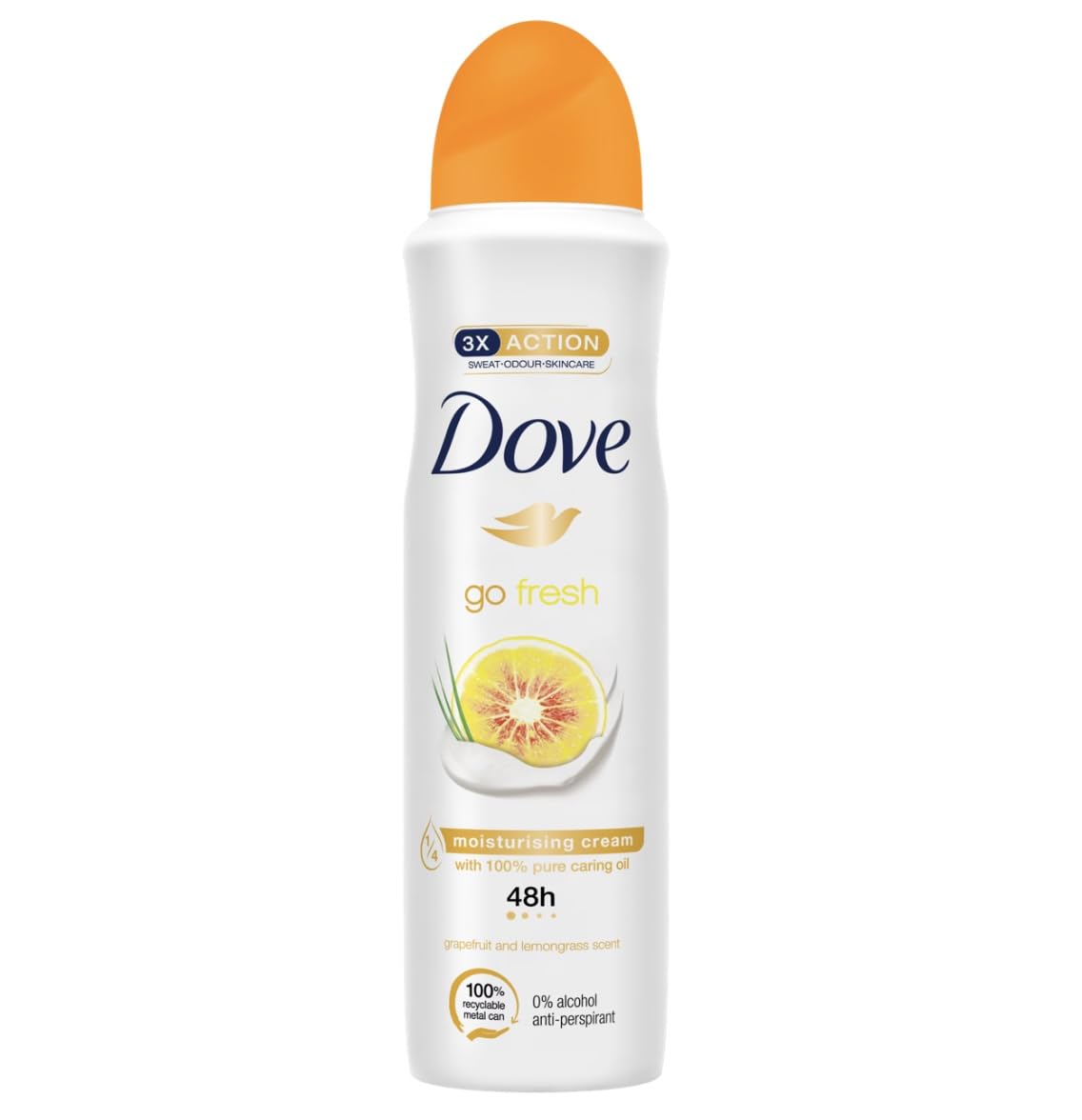 Unisex Improved Formulation Grapefruit,Lemongrass Go Fresh Anti Perspirant Deodorant Spray Grapefruit & Lemongrass Scent (1 Can)
