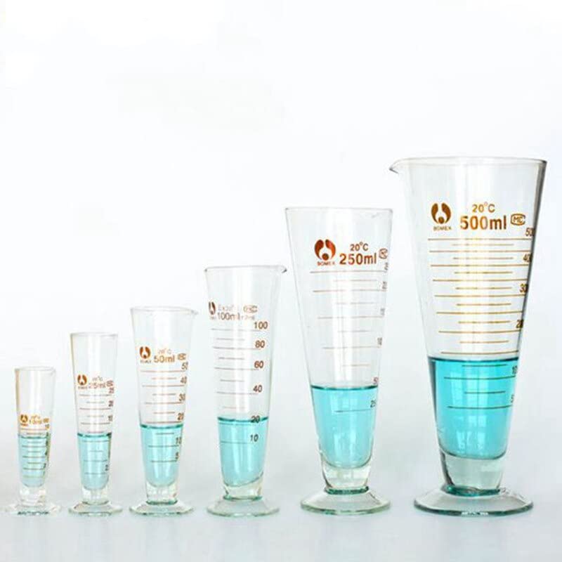 1 pièces Tasse à mesurer Triangulaire 50 ML à 2000 ML, Laboratoire de Mesure Industrielle avec Tasse à mesurer Conique graduée (Size : 1000ml)