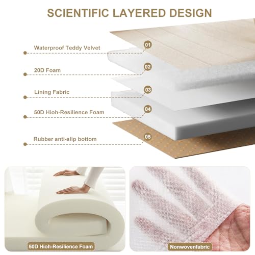 Housse de banc antidérapante au textile haut de gamme pour canapés et banquettes de cuisine - 3