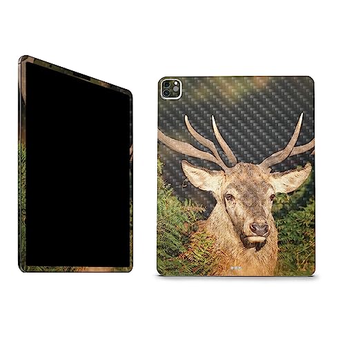 Image of MightySkins Carbon Fiber Skin Compatible with Apple iPad Pro 12.9 inch M2 6th Gen (2022) Full Wrap Kit - Morning Buck | Protective, Durable Textured Carbon Fiber Finish | Easy to Apply | Made in The USA