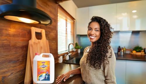 Image of Puerto Bathroom Cleaner - 5 Ltr (Pack of 1) Refill| Suitable for Bathroom floors, Slabs, Wall tiles, Sinks, Basins, Stainless Steel taps and Shower heads