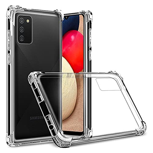 Totill Case for Samsung Galaxy A02S, [Crystal Clear] Shockproof Phone Cover, Samsung A02S Smartphone Transparent Slim Soft Silicone Protective Funda Coque Hülle - Pure Clear