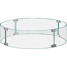 Firegear Tempered Glass Wind Guard, Round, 23-Inch GWS-23R