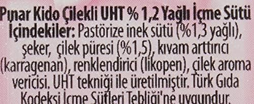 Pınar Kido Çilekli Süt 180 ml - Görsel 5