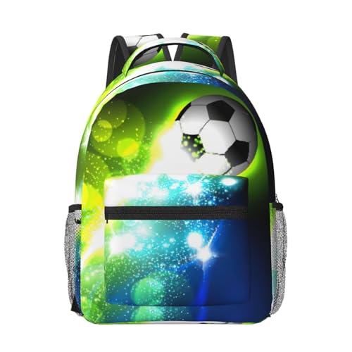Sac à dos informatique football noir pour protéger votre ordinateur en voyage et au travail