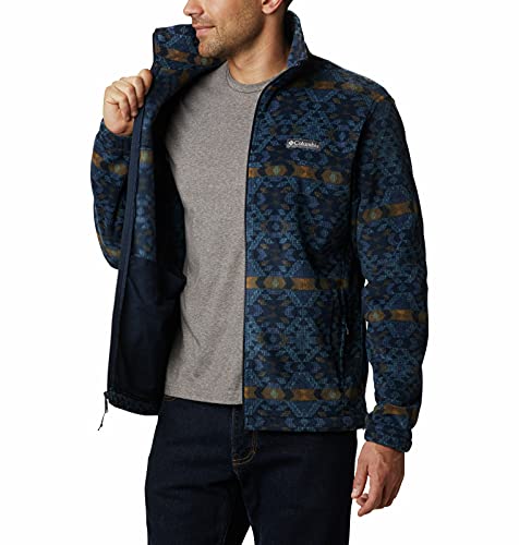 columbia men's steens mountain print fleece jacket