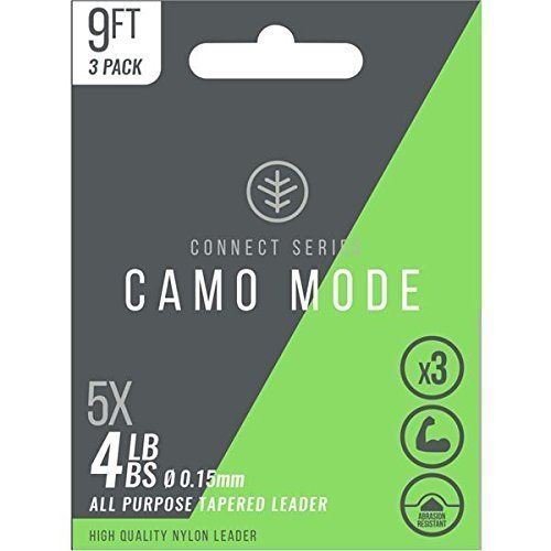 Wychwood Camo Mode All Purpose Tapered Leader 3 Pack - 9ft 0.15mm 4lb