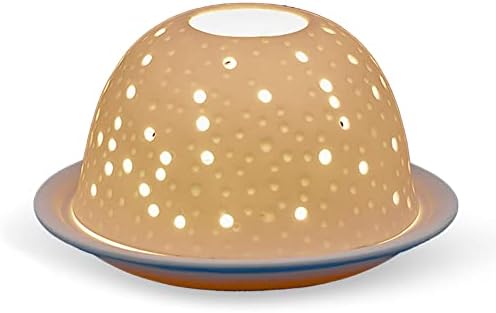 Light-Glow LD06030, Porcelain, White, Approx. H8 x Ø12cm or H3.2 x Ø4.7