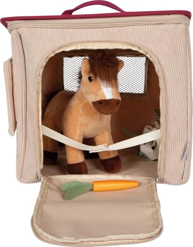 Caballo con establo de juguete Small Foot 12731 que enseña a cuidar y alimentar animales 4