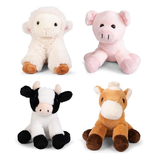 Living Nature Little Farm Animals Plush Collection | Soft Toy Gift for Kids
