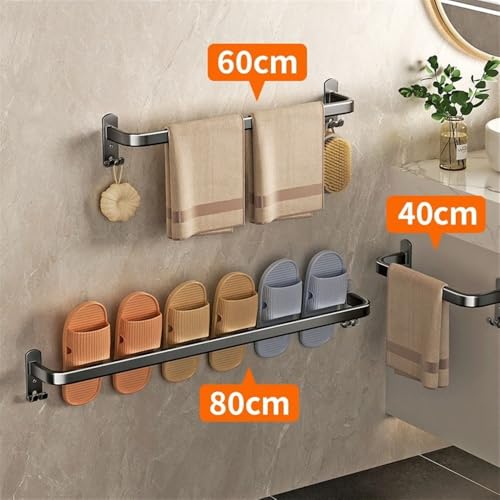 Estanterías para ducha sin taladro que ahorran espacio con ganchos multiusos 5