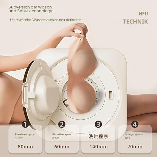 An der Wand montierte Mini-Waschmaschine und Trockner, kompakte Trommelwaschmaschine und Schleuder für kleine Räume