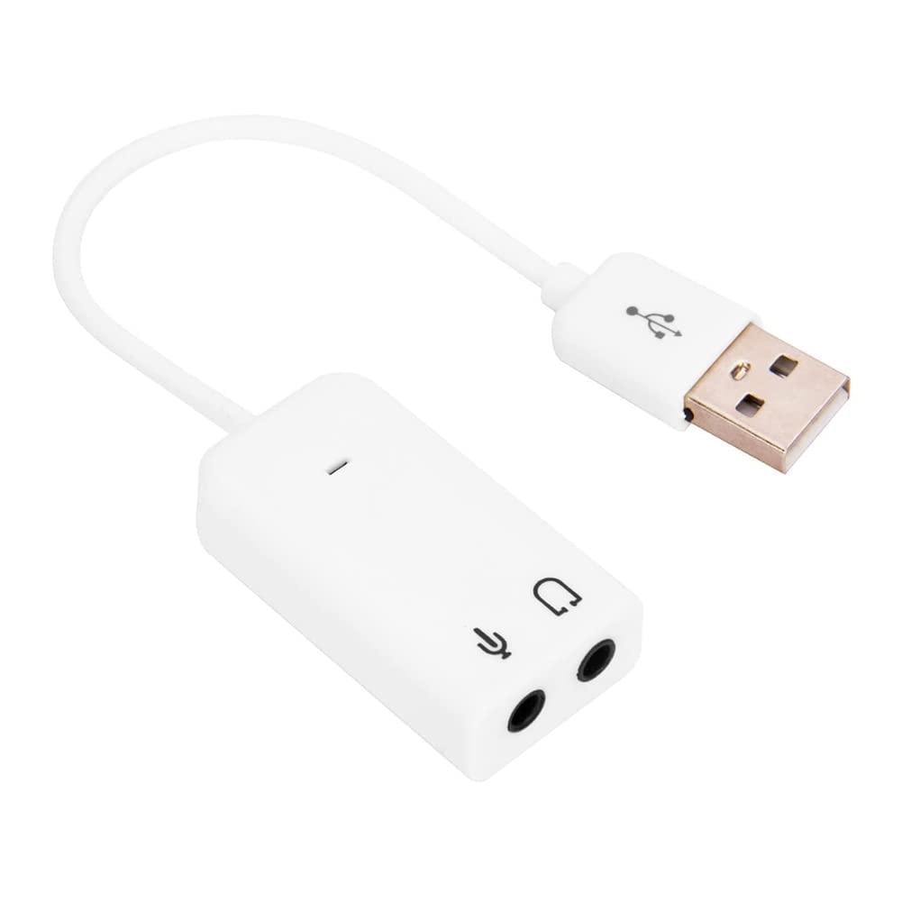 AMS USB to Sound Card Adapter 7.1CH, Stereo External Sound Card with 3.