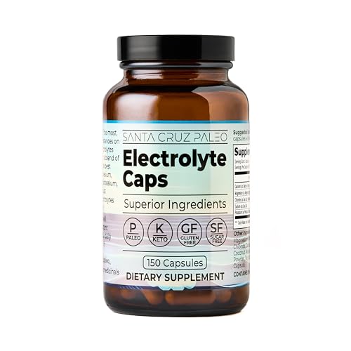 Santa Cruz Paleo Electrolyte Capsules for Hydration Support, Zero Sugar, Keto Friendly Magnesium Potassium Sodium Calcium Supplement, Paleo & Gluten Free, Travel Essentials, 150 Capsules - Image 9