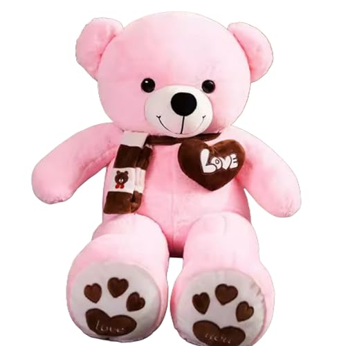 Urso Gigante de Pelúcia Antialérgico 120cm, cor Rosa
