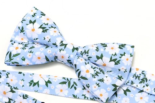 Image of Colorful Fun Pattern Pre-Tied Bow Tie Mens Floral Space Adjustable Bowtie
