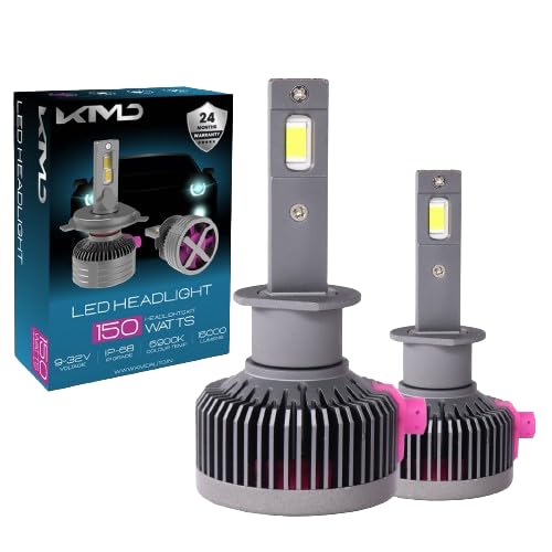 KMDAUTO 20000 Lumens 150W Waterresistant Headlight Bulbs Auto