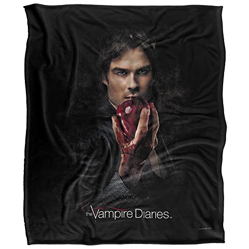 Plaid Vampire Diaries Damon cadeau idéal fan série couverture douceur 152x127