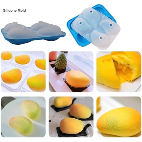 Molde de silicón 3D para hornear forma mango miniatura 2