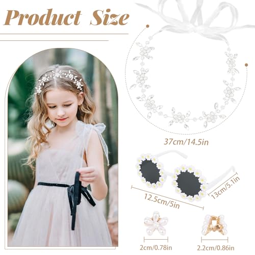 Set de 8 accesorios florales para niñas de ANBALA miniatura 2