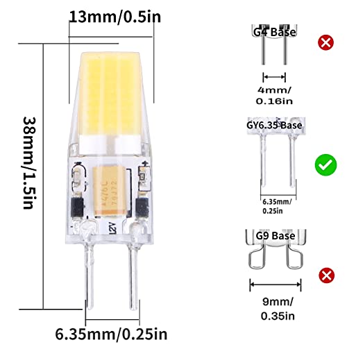 Halogen Bulbs, 6Pcs Gy6.35 Bi Pin Warm White Clear Lava Lamp Light Bulb, Ac Dc 12V, 3000K Non Dimmable Bulb For Pendant Light, Desk Lamp Landscape Lighting #TOP2