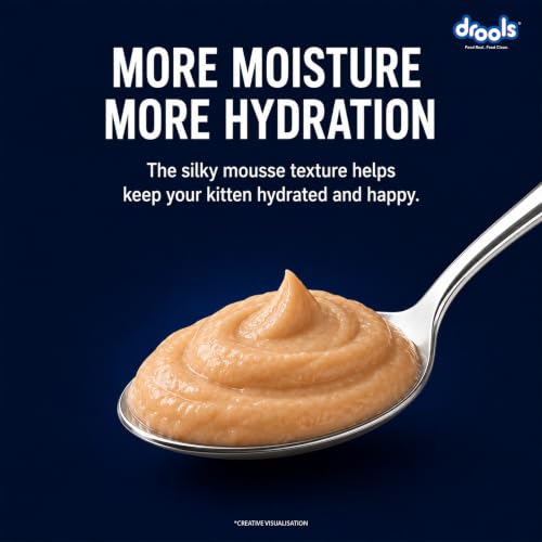 Image of Drools Kitten Wet Mousse 80g | Ocean Fish | High Protein | Promotes Hydration & Easy Digestion | Grain Free | No Artificial Additives | Enriched with Vitamins & Antioxidants