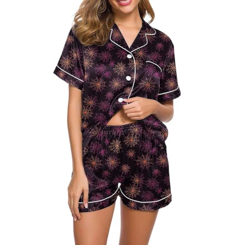 ZHIHAIHEN Halloween Pajamas Women 2 Piece Shorts 29# Multicolor Large - image 2