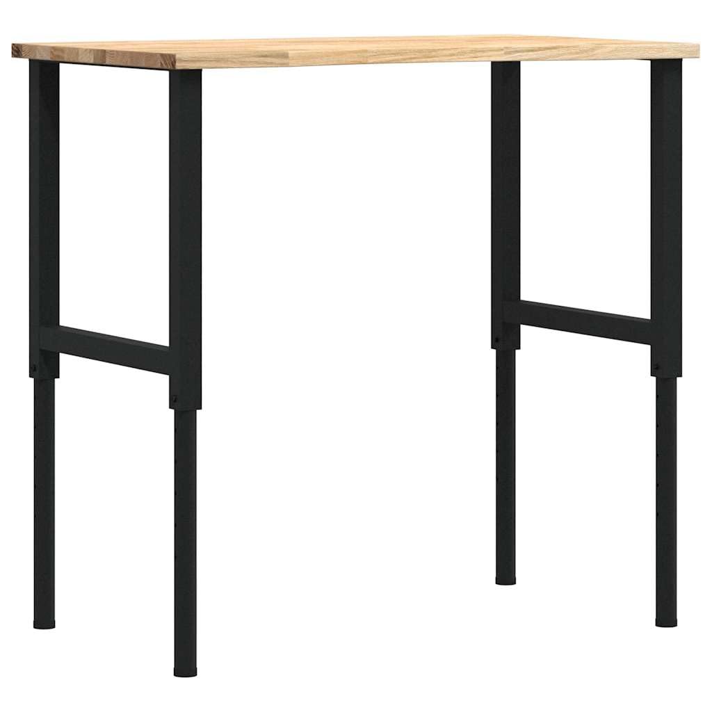 vidaXL Stolik roboczy, 100x60x(71,5-98) cm, drewno dębowe, stol warsztatowy, stół warsztatowe, stoł roboczy, stoł warsztatowy, stół roboczy