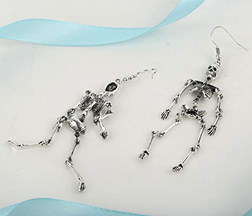 Szxc Women's Jointed Skeleton Dangle Long Earrings - 3-1/2 Inch - Ultra Light - Lead & Nickle Free - Halloween Costume… - Image 4