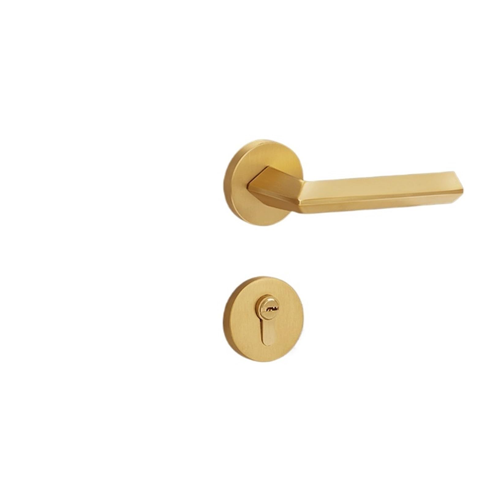 Aepqbgqj One Color Pure Copper Door Lock Silent Bedroom Interior
