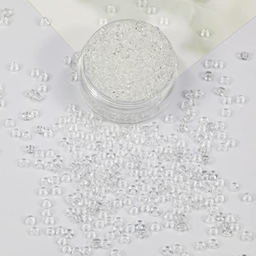 Bala&Fillic Transparent Color 3mm Seed Beads About 3600pcs/100Grams in Bag - Image 2