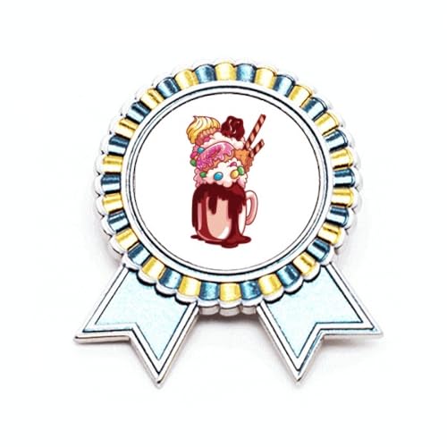 Broche en forme de beignet pour personnaliser vos vestes et sacs
