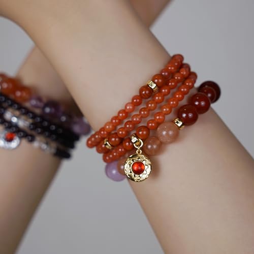 Image of Five Elements 18K Gold Vermeil 3 Layered Crystal Gemstone Beads Bracelet & Necklace for women Solid 925 Sterling Silver 18K Gold or White Gold Plated jewelry