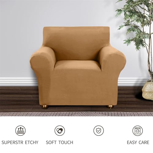 Housse de canapé extensible en polyester uni lavable - 7