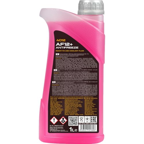 MANNOL 4012 AF12+ Kühlerfrostschutz  bis -40°C, gebrauchsfertig, 1L – Ansicht 3
