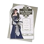 Art Deco 1920's Flapper Lady - Daughter - Glittered Birthday Card