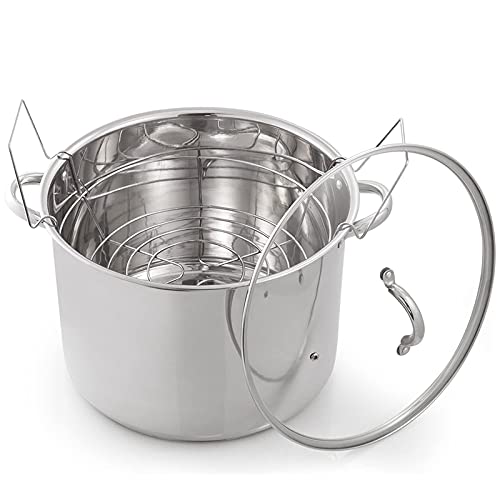 Canning Rack,Canning Jar Rack,Steamer Rack Bath Canning or Pressure Canning, Fit for Kinds of Jars-Silver