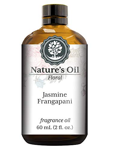 Jasmine Frangapani Fragrance Oil (60ml) for Diffusers, Soap Making, Candles, Lotion, Home Scents, Linen Spray, Bath Bombs, Slime