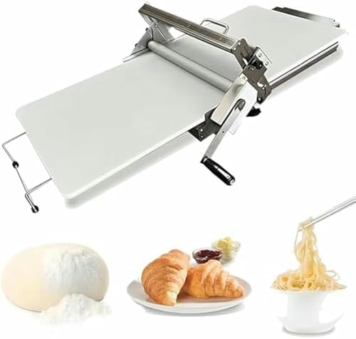 Máquina laminadora de masa de acero inoxidable con rodillo manual ajustable 2