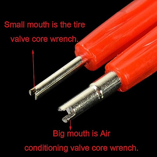 Image of 5 Pack Valve Core Remover 2in1 Dual Head Drive Tire Valve Stem Core Removal Tool for HAVC Tyre Repair Install Car Motorcycle Truck Bicycle Air Conditioner Schrader R22 R12 R410A A /C Installer